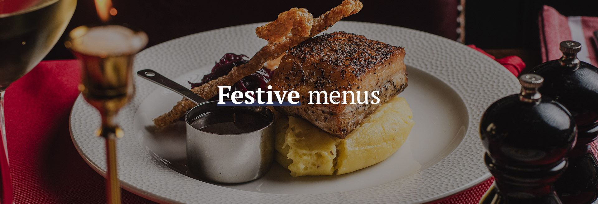 Christmas menu at The Jolly Gardeners