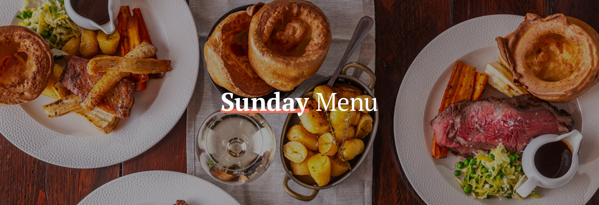 Sunday Menu at The Jolly Gardeners